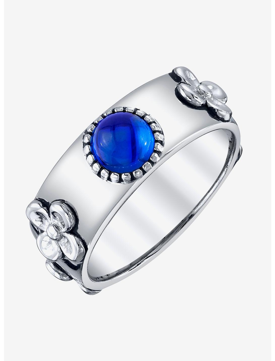 Studio Ghibli X RockLove Howl's Moving Castle Blue Crystal Ring